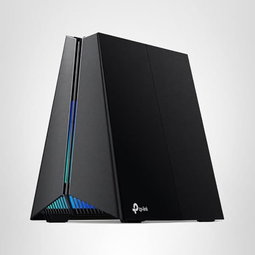 TP-Link Archer GE650: WiFi 7 gaming router, 11Gbps, multi-gig ports, RGB lighting, optimized for gaming performance.