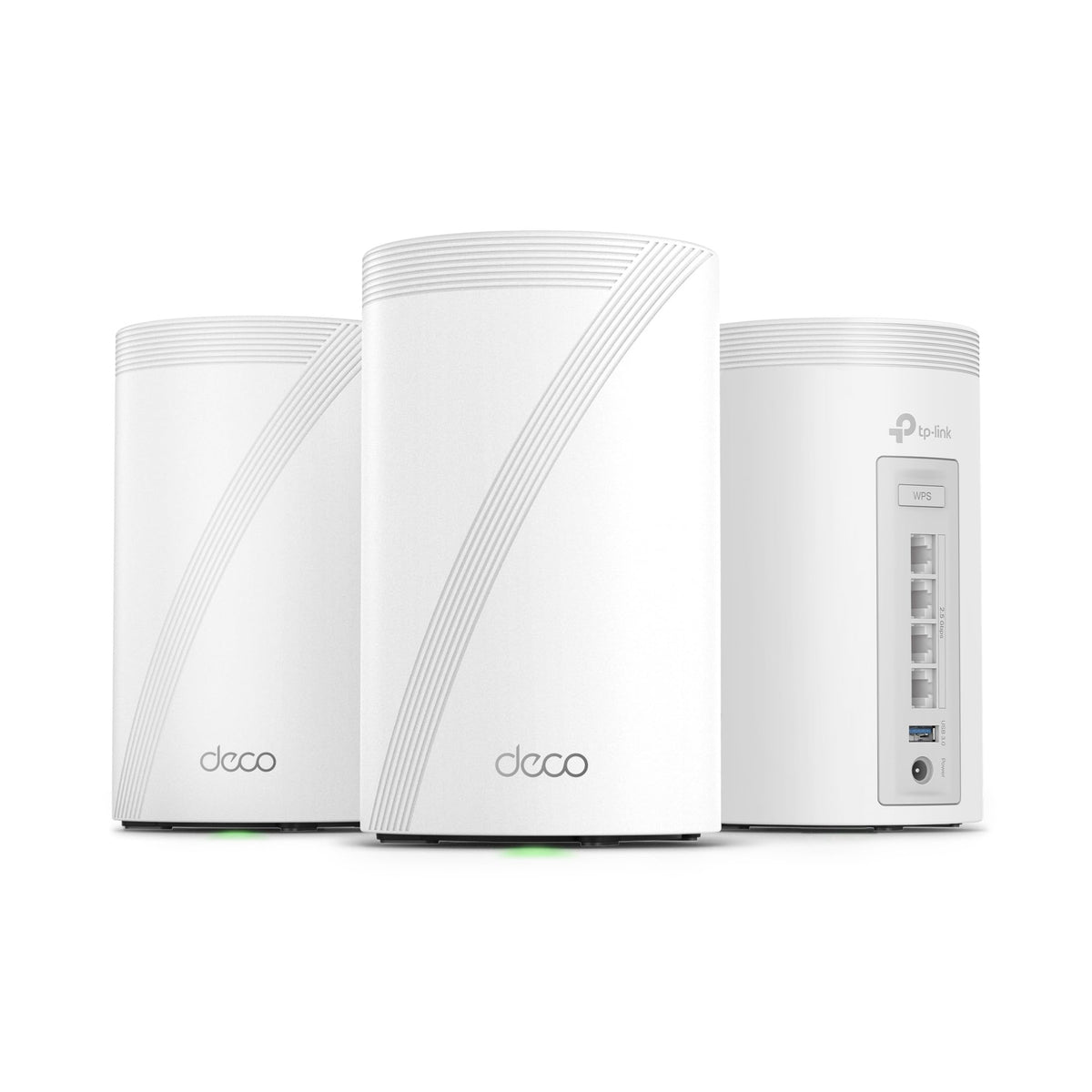 TP-Link Deco BE63: mesh WiFi 7 system, whole-home coverage, fast speeds, 2.5G ports, reliable and scalable network.