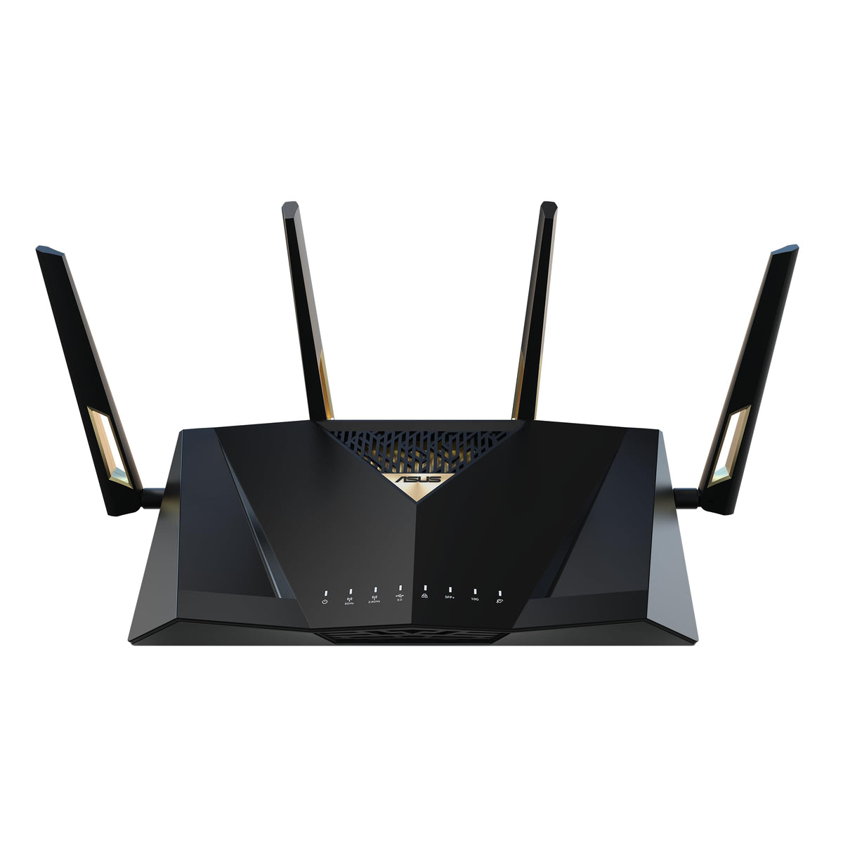 ASUS RT-BE88U: dual-band WiFi 7 router, dual 10G ports, high capacity, VPN, strong security, ideal for heavy use.