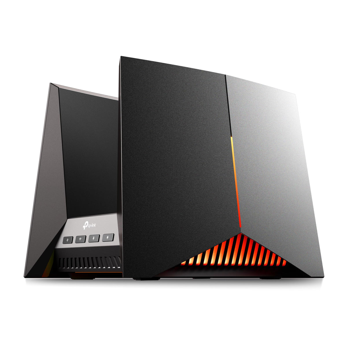 TP-Link Archer GE800: tri-band WiFi 7 gaming router, 12-stream, 10G ports, RGB, turbo acceleration, gaming optimized.
